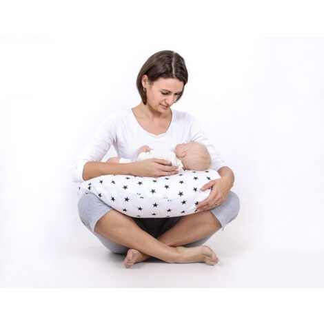 Totsy Baby Oreiller D'allaitement XXL Oreiller Dormeur Latéral - Coton