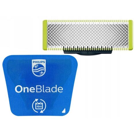 Philips – Lame pour rasoir OneBlade QP2520 QP2530 QP6510 – Technologie double protection – Rasage efficace et confortable – Remplacement tous les 4 mois (1/4)