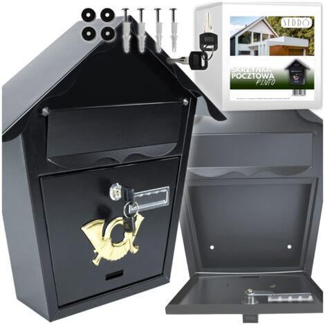 Support Décoratif Pour Boîte Aux Lettres Style Victorian - Corbelle En Fonte, 16 Pouces, Brun