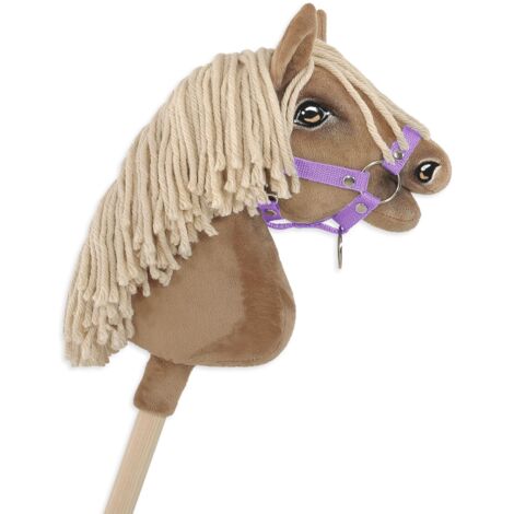 Kit De Matériel Pour Licol De Hobby Horse – Violet/Rose, Sangles, Cordes, Anneaux Et Mousquetons, Sans Notice