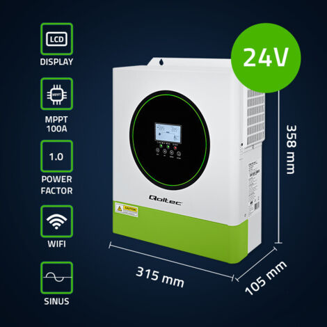 Onduleur Solaire Hybride 7kW – Pur Sinus – MPPT – Wifi – BMS – Contrôleur 110A