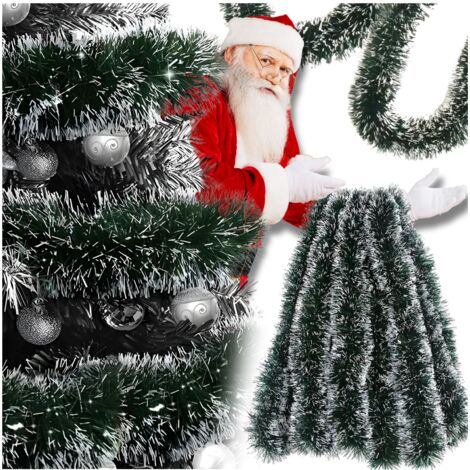 Chaîne de sapin de Noël, verte épaisse, guirlande de Noël réaliste, 3 m (1/5)