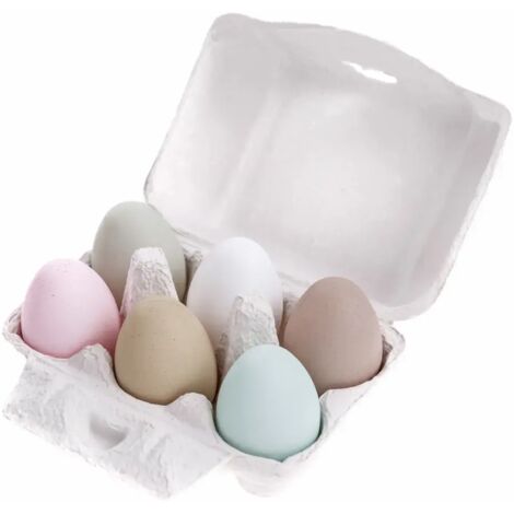 Jouet Œufs En Bois Avec Velcro - 4 Œufs Dans Boîte Carton - Jeu D'Imitiation Cuisine Pour Enfants - Small Foot