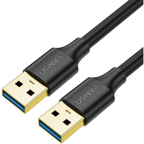 Câble USB-A 3.0 5 Gb/s 0,5 m noir (1/5)