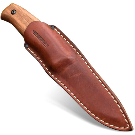 Étui De Ceinture En Cuir Pour Couteau – Pochette à Lame Fixe, Marron Ou Noir