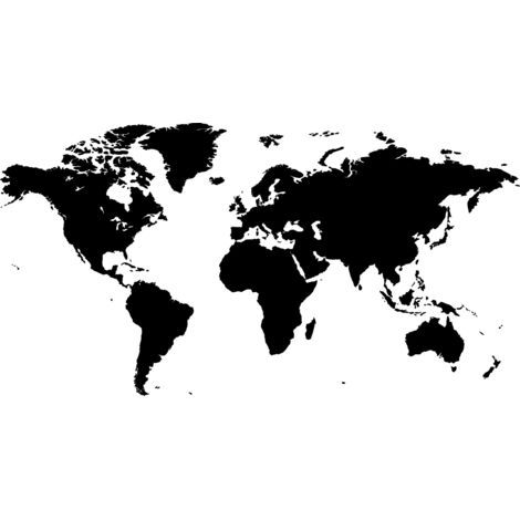 STICKERS MURAUX CARTE DU MONDE 200 cm x 100 cm (1/5)