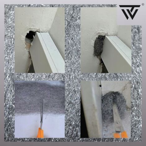 Laine D'acier Anti-rongeurs - Lot De 5 Rouleaux 3#, Longueur ~3 M, Pour Boucher Trous Souris, Maison, Garage, Jardin