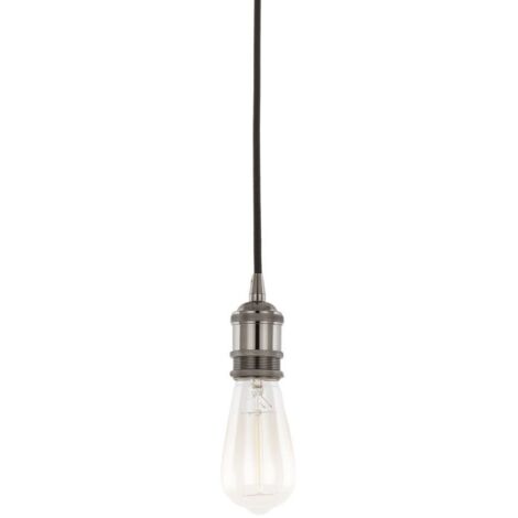 Suspension CLASSO 1 E27 en aluminium noir ITALUX DS-M-034 noir brillant (1/2)