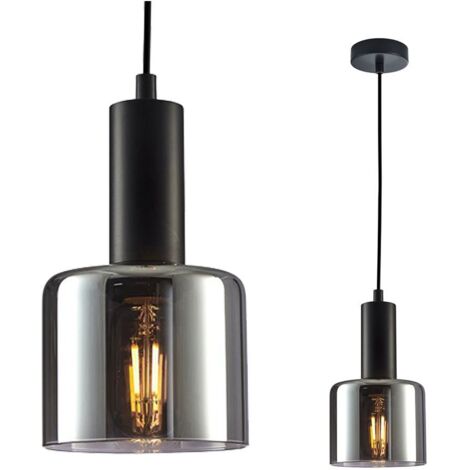 Suspension Santia 1 E27 noire Italux PND-65342-1-BK+SG