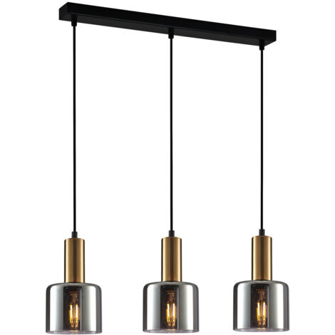 LAMPE SUSPENDUE SANTIA 3 E27 CUIVRE ITALUX PND-65342-3-BRO+SG (1/2)