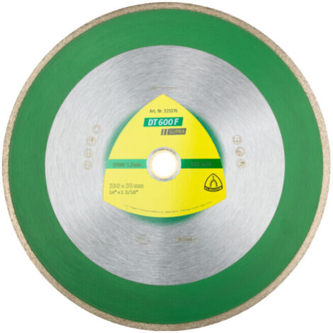 Disque à tronçonner diamant pour coupe humide Klingspor DT 600 F Supra 180x1 6x30 0 mm