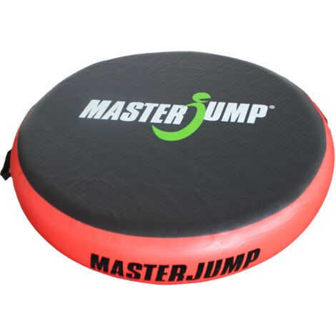 Tapis de gymnastique circulaire Airspot MASTERJUMP, diamètre 100 x 20 cm, noir et rouge (1/4)