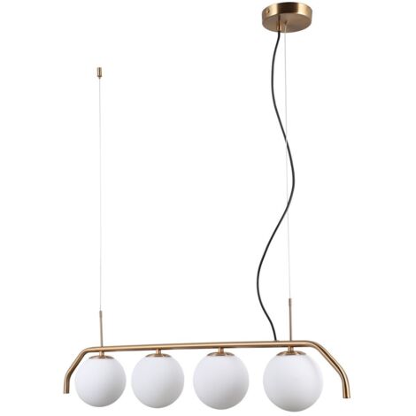 Suspension LED Carimi en laiton miel italux PND-3300-4-HBR (1/4)