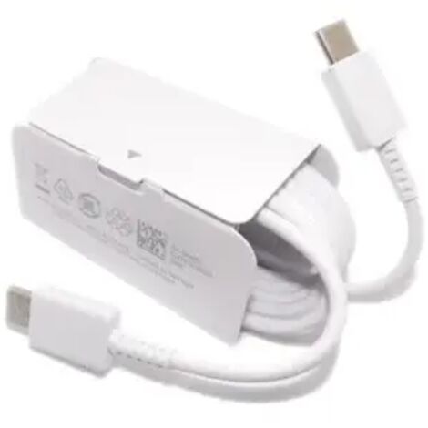 Câble USB-C vers USB-C Samsung EPDN980, 1 m, blanc, original, en vrac (1/3)