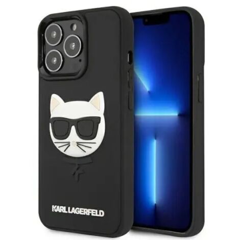 Karl Lagerfeld KLHCP13LCH3DBK 13 Pro 13 61 noir étui rigide 3D Rubber Choupette (1/5)