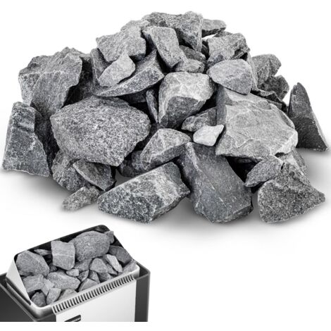 Pierres pour sauna - Uniprodo - Granulométrie : 13 - 18 cm - Sans polluants (1/3)