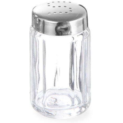 Salière en verre, diamètre 40 mm, hauteur 70 mm, lot de 6 - Hendi 461266