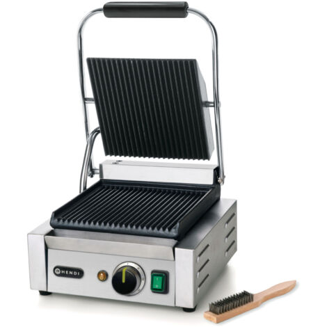 Gril de contact, simple, rainuré, 1800 W - Hendi 263501 (1/5)
