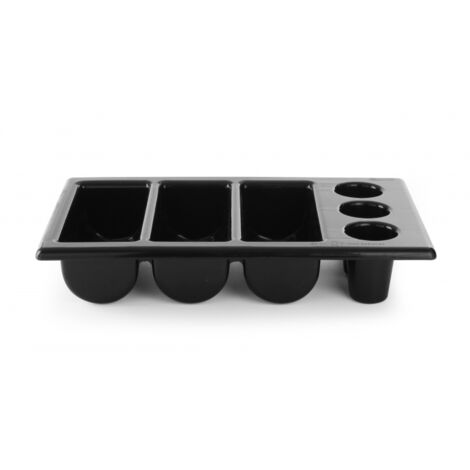 Boîte à couverts GN1/1 6 pièces noir - Hendi 552360 (1/2)