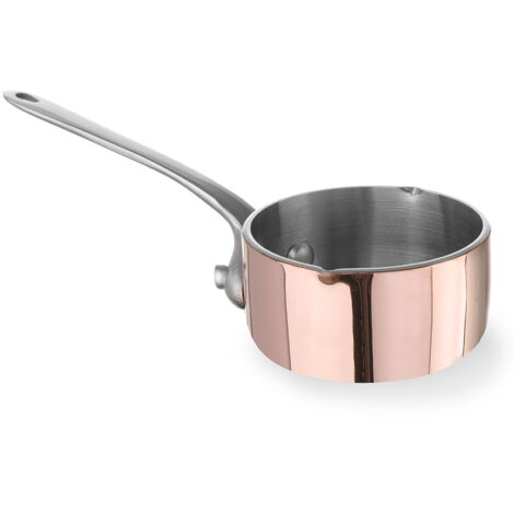 Cuisine Romefort | Casserole en cuivre à induction pour caramel 16 cm de diamètre, pot à sucre (cuivre induction Cuisine Romefort | Casserole en cuivre à induction pour caramel 16 cm de diamètre, pot à sucre (cuivre induction