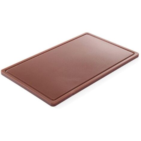 Planche à découper HACCP pour viande et charcuterie GN 1/2 marron - Hendi 826140 (1/4)