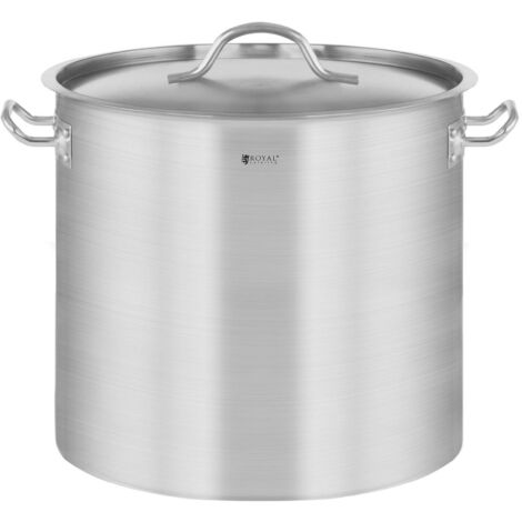 Marmite gastronorme avec couvercle, en acier inoxydable, pour cuisinière à induction, 25 L