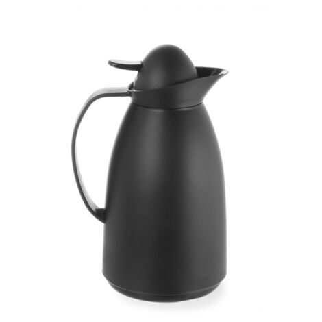 Thermos avec insert en verre pour café et thé, noir, capacité 1 L - Hendi 449608 (1/2)