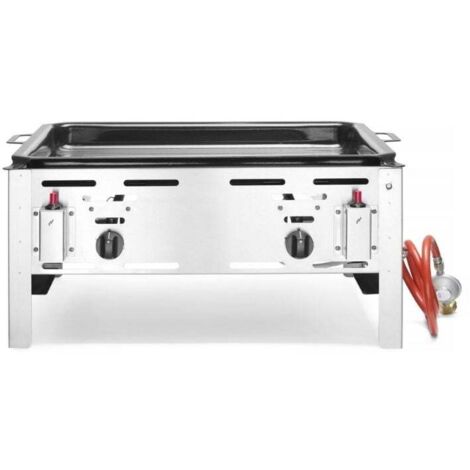 Poêle à gaz Bake Master Maxi 590 x 480 mm 11,6 kW - Hendi 154618 (1/2)