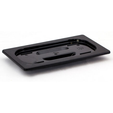 Couvercle GN 1/4 en polycarbonate noir - Hendi 862940 (1/3)