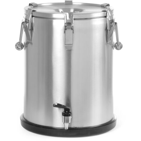 Conteneur isotherme en acier avec robinet pour le transport des aliments 25 L - Hendi 710234 (1/5)