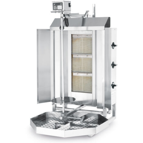 Grille-pain à gaz Profi Line 7200 W Hendi 143087 pour gyros et kebabs