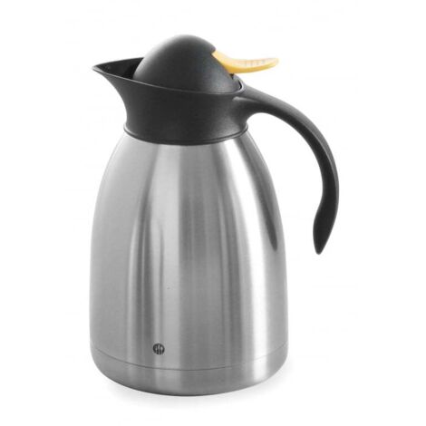 HENDI Verseuse Isotherme 2L – Acier Inoxydable, ⌀140x265 Mm – Pour Café/thé Chaud Ou Froid – Compatible Machine Filtre HENDI 211052 – Ne Passe Pas Au Lave-vaisselle