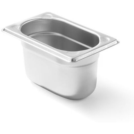Bac en acier GN 1/9 Kitchen Line hauteur 100 mm - Hendi 806739 (1/4)