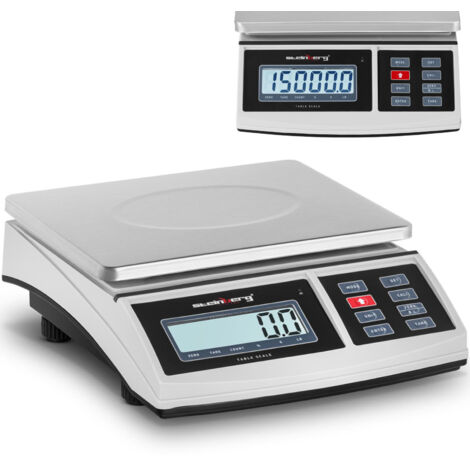 Steinberg Systems – Balance de cuisine 2,5 g à 15 kg – Précision 0,5 g – Écran LCD rétroéclairé – Plateau en acier inoxydable 210 x 270 mm (1/5)