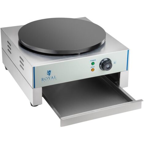 QUTBAG Mini poêle à crêpes 4 Trous, crêpière électrique 1600 W, antiadhésive, contrôle Automatique de la température, Chauffage Double Face, pour omelettes, Wraps, farcis, crêpes, pâtisseries