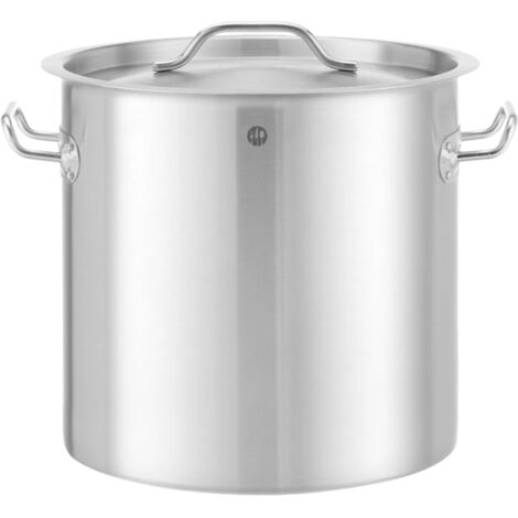 Marmite Hendi 50 L avec couvercle - Gamme économique : fond à trois couches (1/2)