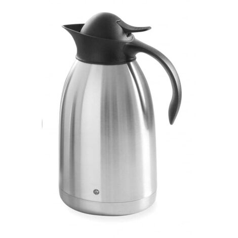 Hendi - Thermos en acier 2L avec bouton poussoir - pour le café à la maison et au bureau (1/4)
