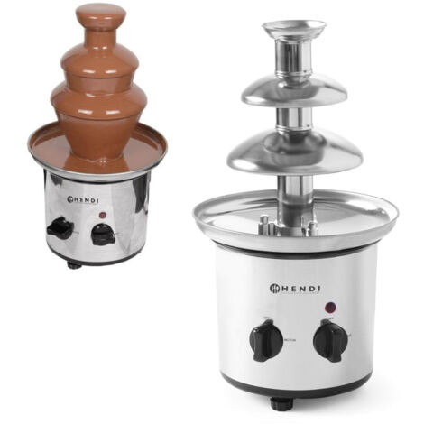 Fontaine à fondue au chocolat, acier, 170 W - Hendi 274101