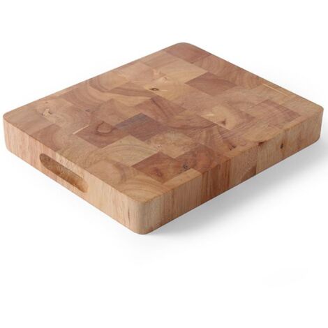 Hendi – Planche à découper en bois lamellé-collé 325x265mm avec poignées – GN 1/2 – 506912