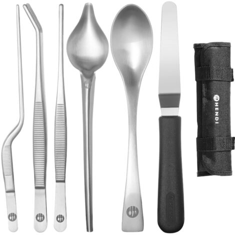 Ensemble d'ustensiles de chef pour la décoration des plats, des gâteaux de sushi, 6 pièces - finition satinée (1/5)