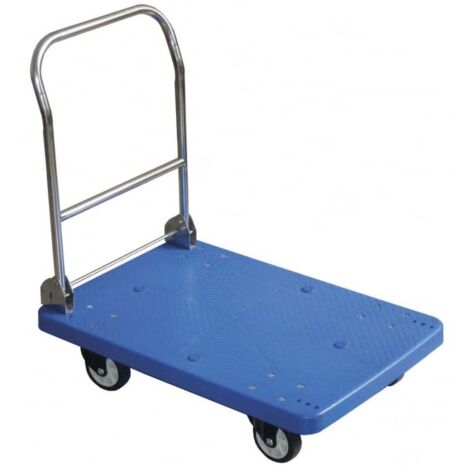 Chariot de transport à plateforme avec poignée pliable 73x48cm jusqu'à 150kg