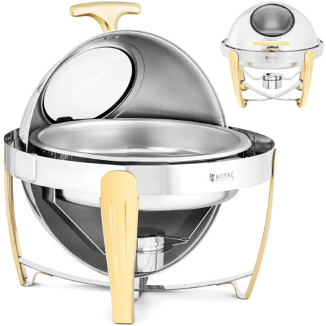 Lampe Laiton Cuisine Royal Catering Lampe Chauffante RC-SHSFL05 - Culot E27 250W - Acier Laiton - Hauteur Réglable 40-170cm Lampe Chauffante E27 250w