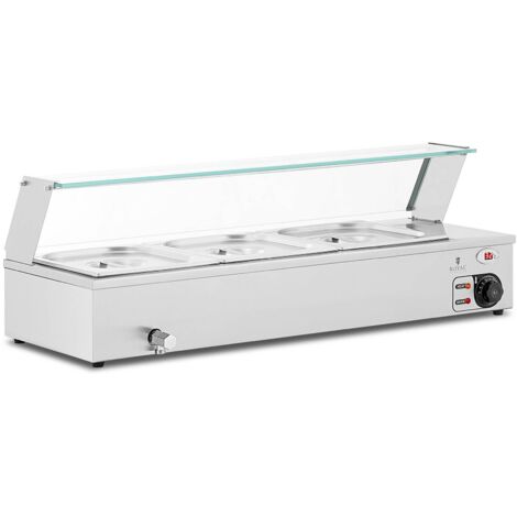 Bain-marie - Royal Catering - Puissance : 2,000 W - Nombre de bacs GN : 3