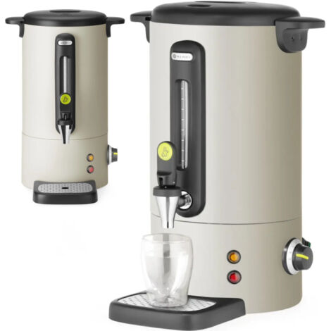Chauffe-eau à vin chaud avec robinet et bac de récupération 9 l 950 W - gris clair (1/4)