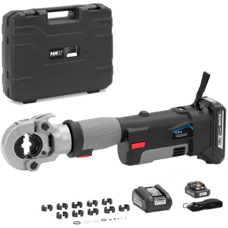 MSW – Pince à sertir hydraulique – Sertissage 16 à 300 mm² – Force 60 kN – Temps de sertissage 2,5 à 4 s – Éclairage LED intégré