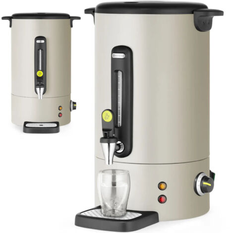Chauffe-eau à vin chaud avec robinet et bac de récupération 16 l 1650 W - gris clair (1/4)