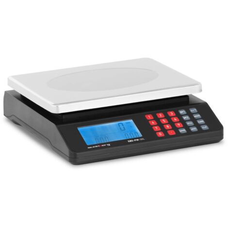 Steinberg Systems – Balance de contrôle 30 kg – Précision 1 g – Plateau de pesée 215 x 175 mm – Écran LCD rétroéclairé pour lecture facile (1/6)