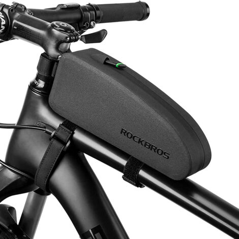 Sacoche rigide et étanche pour cadre de vélo, capacité 1,6 L, noire (1/5)