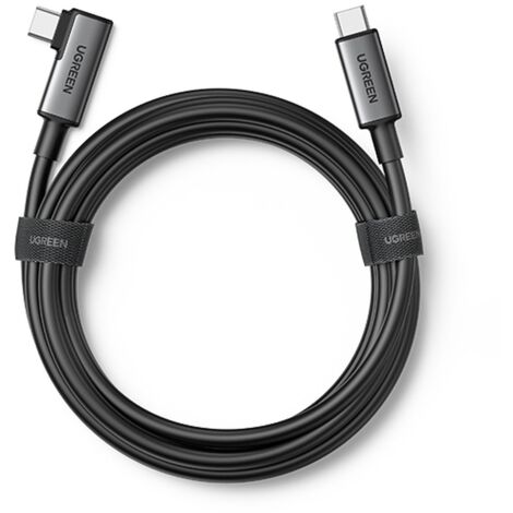 Câble USB-C coudé avec prise en charge des lunettes VR Oculus Quest 2 60 W 5 m noir (1/5)