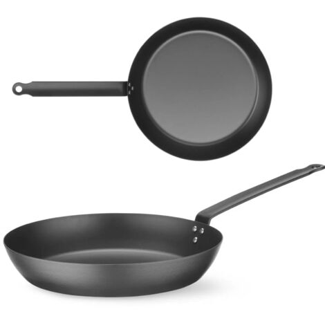 Poêle à frire pour tous types de feux, en acier au carbone, diamètre 264 mm (1/5)